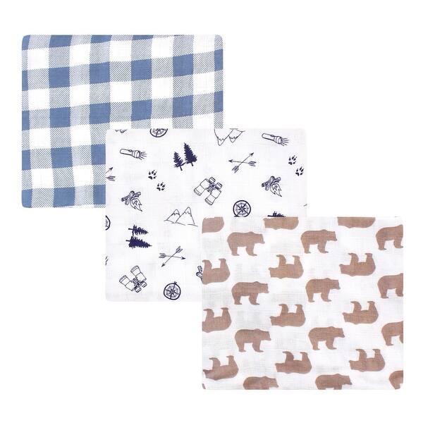 slide 1 of 1, Little Treasure Baby Boy Cotton Muslin Swaddle Blankets, Adventure, One Size - Adventure - One Size One Size - Adventure