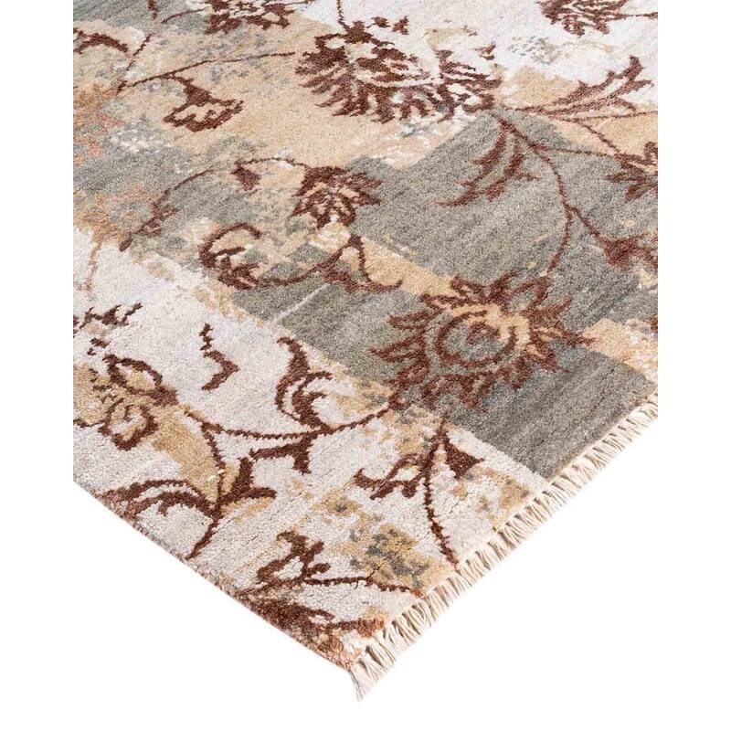Ikat One-of-a-Kind Hand-Knotted Area Rug, Beige - 8' 1" x 10' 0"