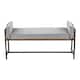 Option Light Grey Fabric/Brown Wood