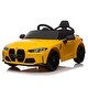 preview thumbnail 10 of 43, BMW M4 12V Kids Ride On Car - Remote Control, Adjustable Speed, USB, MP3, Bluetooth, LED Lights, Easy to Carry Yellow