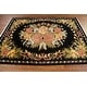preview thumbnail 15 of 18, Wool/ Silk Vegetable Dye Aubusson Oriental Area Rug Handmade Carpet - 5'11" x 8'1"