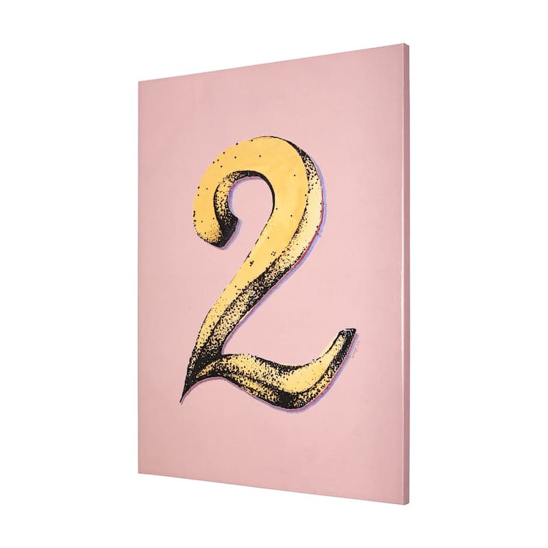 Numbers II (30 x 40) Canvas Art Print