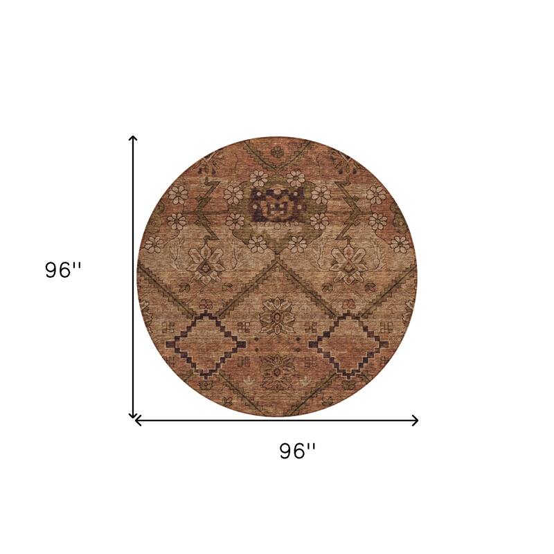 HomeRoots Floral Transitional Rectangle Outdoor Rug