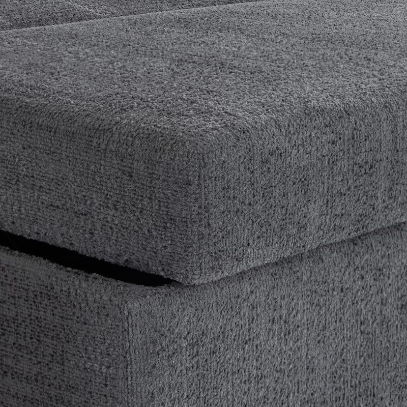 Serta Whitmore Convertible Sofa in Boucle Fabric