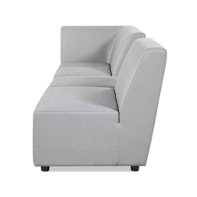 Cleo 140" Outdoor Sectional Sofa with Ottoman