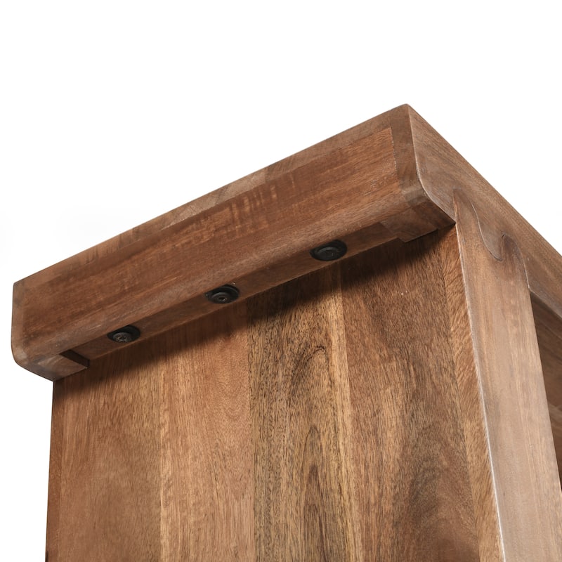 45" Thickened Farmhouse Mango Wood Console Table