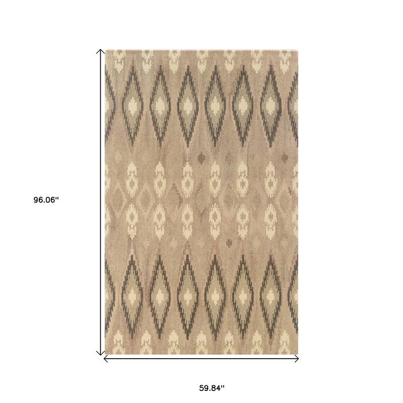 HomeRootsAbstract Bohemian Rectangle Area Rug