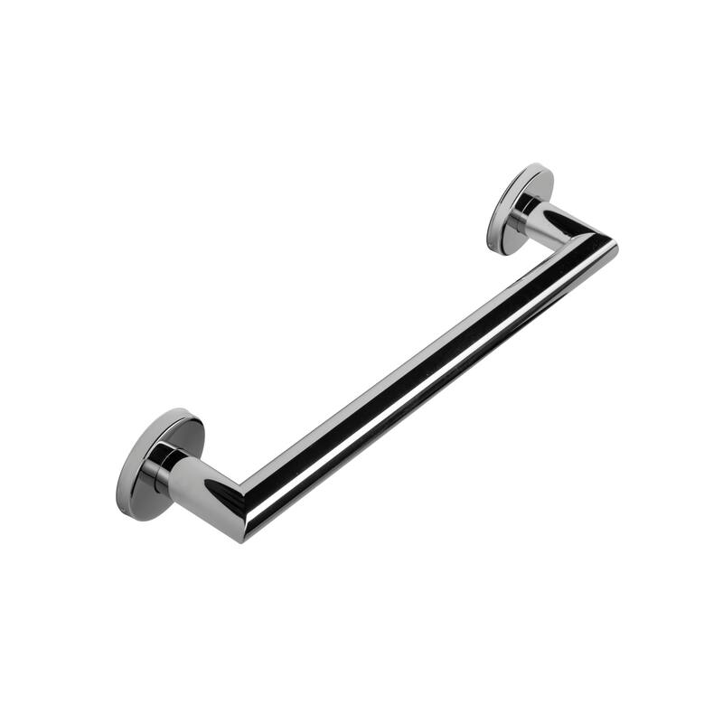 Croydex 18 Inch Modern Stainless Steel Grab Bar with Concealed Fittings, Chrome