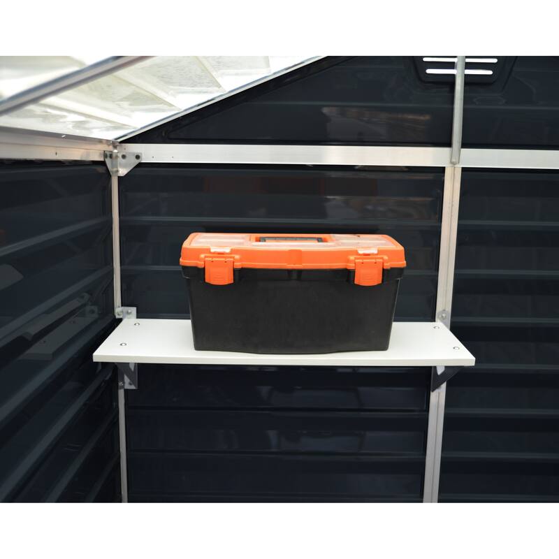 Skylight 6 ft. Midnight Grey Garden Outdoor Storage Shed