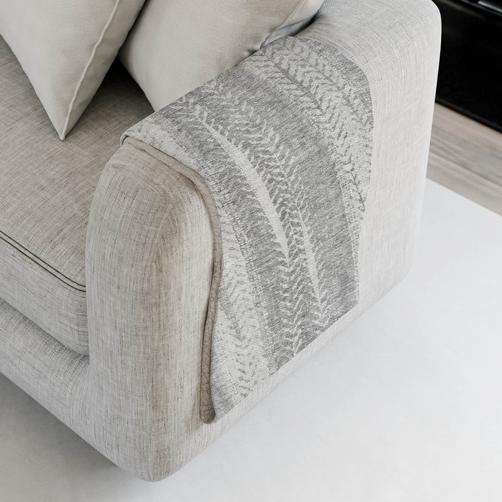 Premium Machine Washable Contemporary Sherpa Throw Blanket