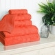 preview thumbnail 6 of 55, Superior Cotton Quick-Drying 6 Piece Highly Absorbent Towel Set Tangerine