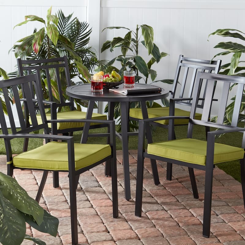 Greendale Home Fashions 18-Inch Square Outdoor Chair Pad (4-Pack)