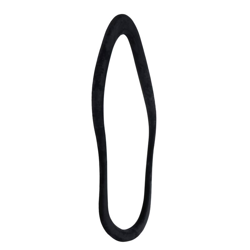 Velvet Abstract Wavy Wall Mirror - Black or White - Roche River Decor