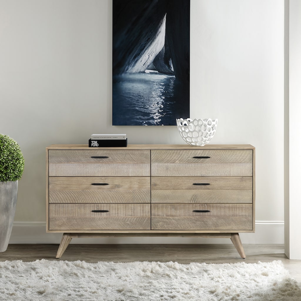 Carson Carrington Junsternas Mid-century 6-drawer Dresser