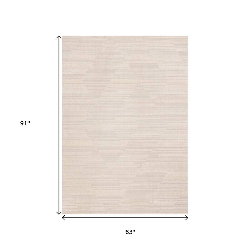 HomeRoots Solid Color Modern Rectangle Area Rug - 5' X 8'