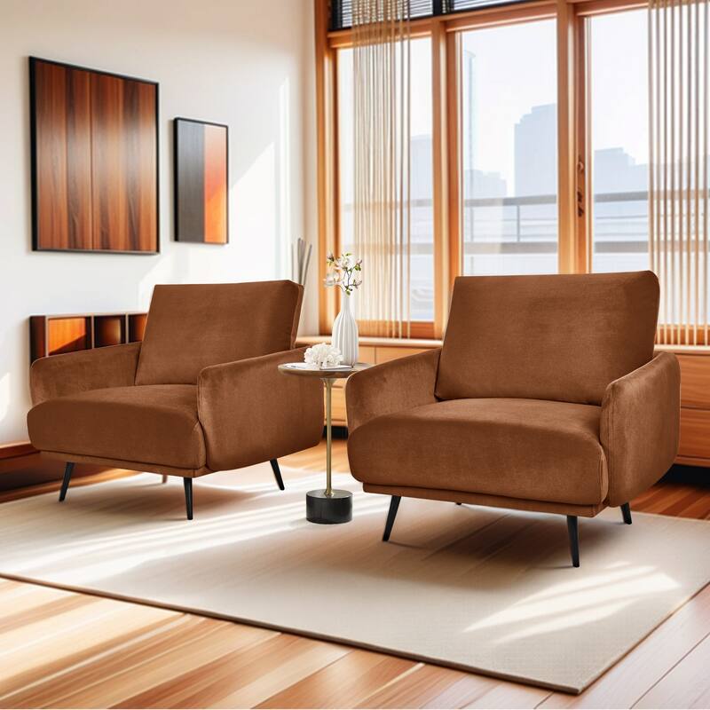 Karaka 37.5"W Oversized Armchair Leisure Sofa Accent Chair (Set of 2)