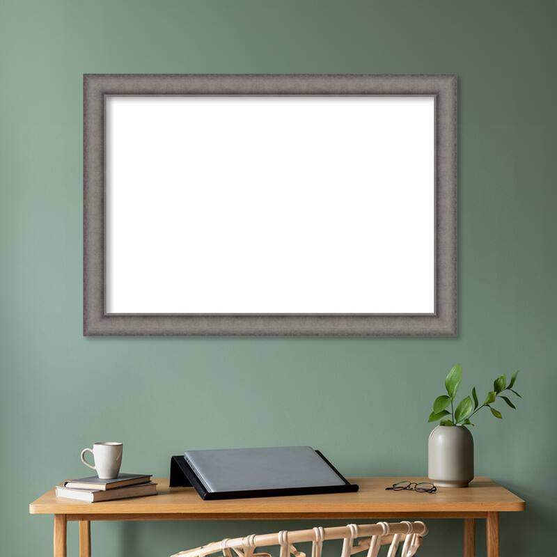 Amanti Art Burnished Concrete Framed Dry Erase Magnetic Board