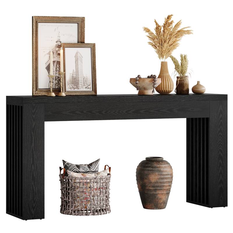 59-Inch Console Table for Living Room, Farmhouse Entryway Table