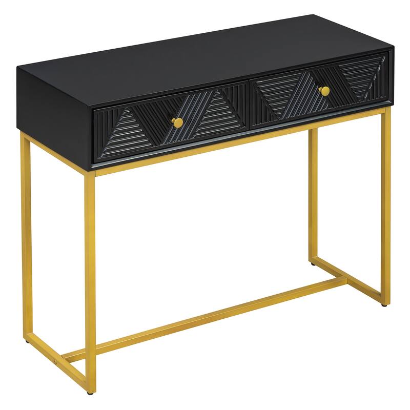 Modern Sleek Console Table with Storage