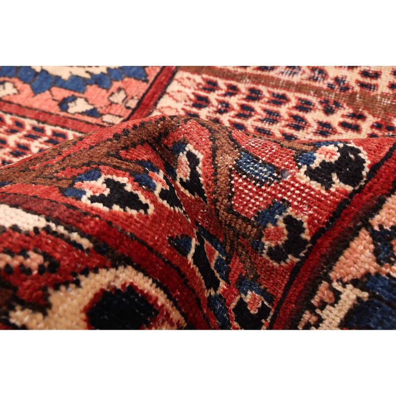 ECARPETGALLERY Hand-knotted Kayseri Vintage Red Wool Rug - 6'11 x 10'0