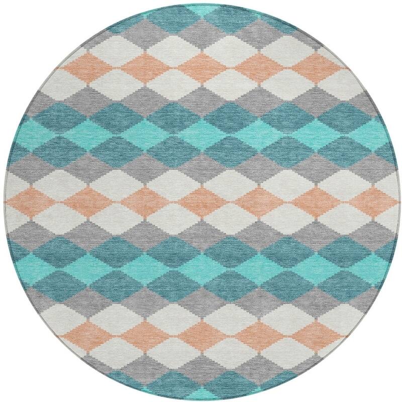 HomeRoots Geometric Transitional Rectangle Outdoor Rug