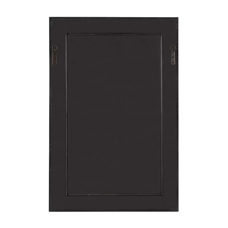 Yuda Wooden Rectangle Framed Wall Mirror, 23.5 x 35, Blue - 23.5x35