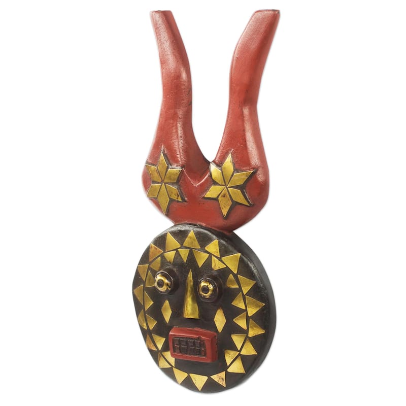 Novica Handmade I Am Luck African Wood Mask