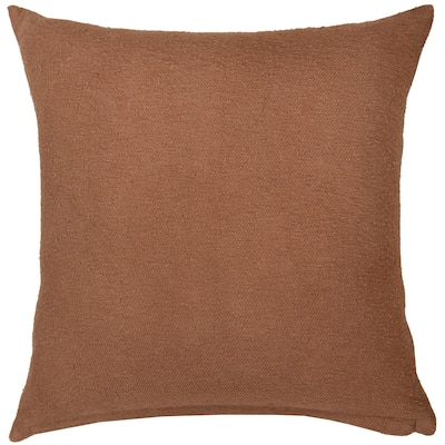 Rizzy Home Vegan Leather Stitched Throw Pillow, 20x20