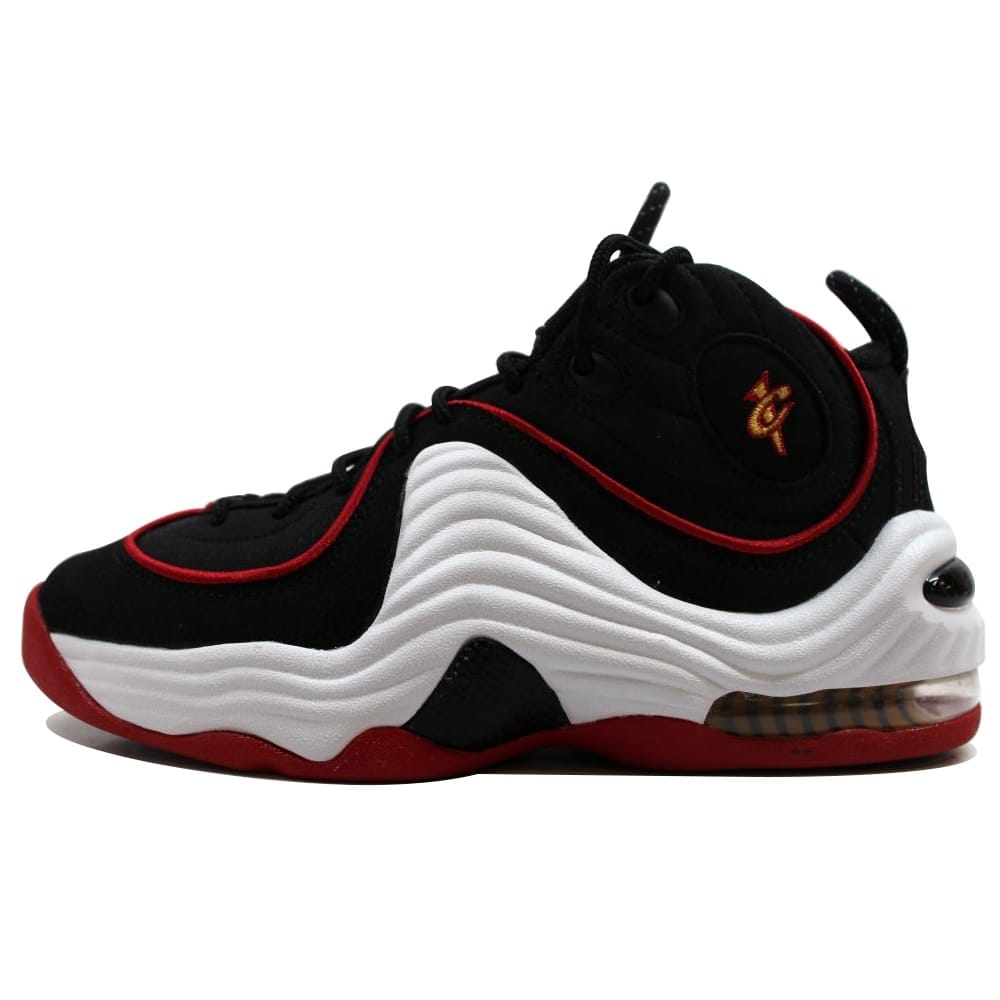 Nike Grade-School Air Penny II 2 Black//White-University Red Sneakers 3.5