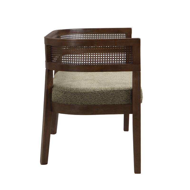 Christopher Knight Home - Modern Rattan Upholstered Loveseat with Hand-Woven Backrest