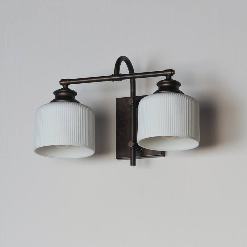 Maxim 21492WT Bisque 2 Light 10" Tall Wall Sconce
