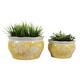preview thumbnail 47 of 80, Decorative Floral Ceramic Chinoiserie Round Planter - Set of 2