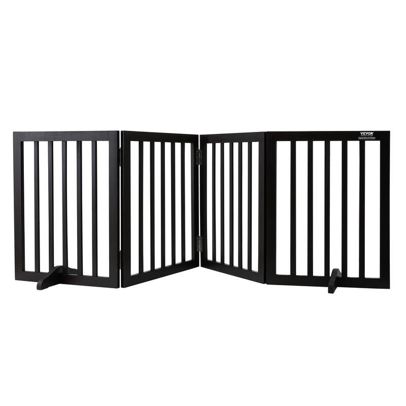 VEVOR Free Standing Dog Gate,Freestanding Pet Gate,for Wide and Narrow Passageways - 24" H x 80.3"