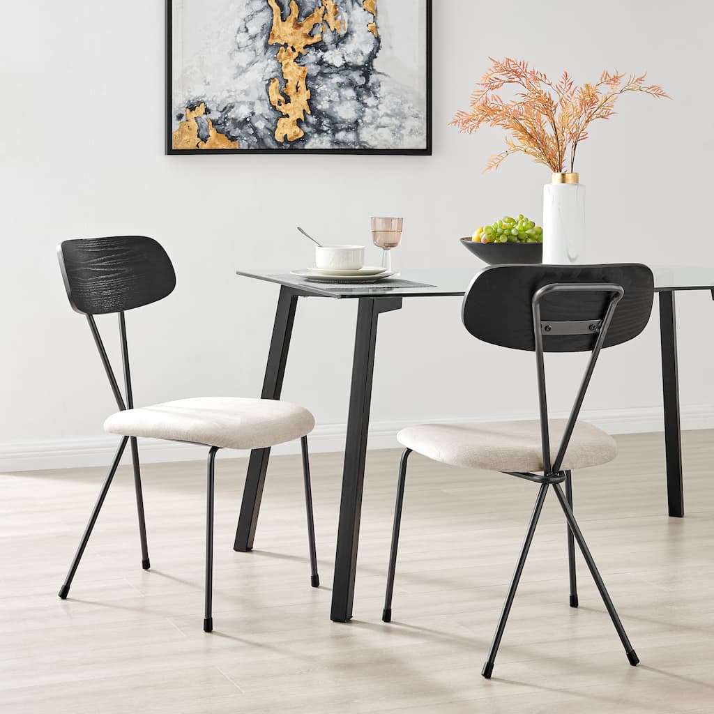 NPD Furniture Elise Fabric Dining Side Chair (Set of 4)