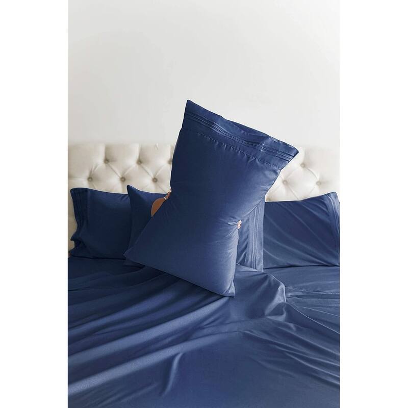 CGK Linens Extra Deep Pocket Microfiber 6 Piece Bed Sheet Set Soft & Cooling