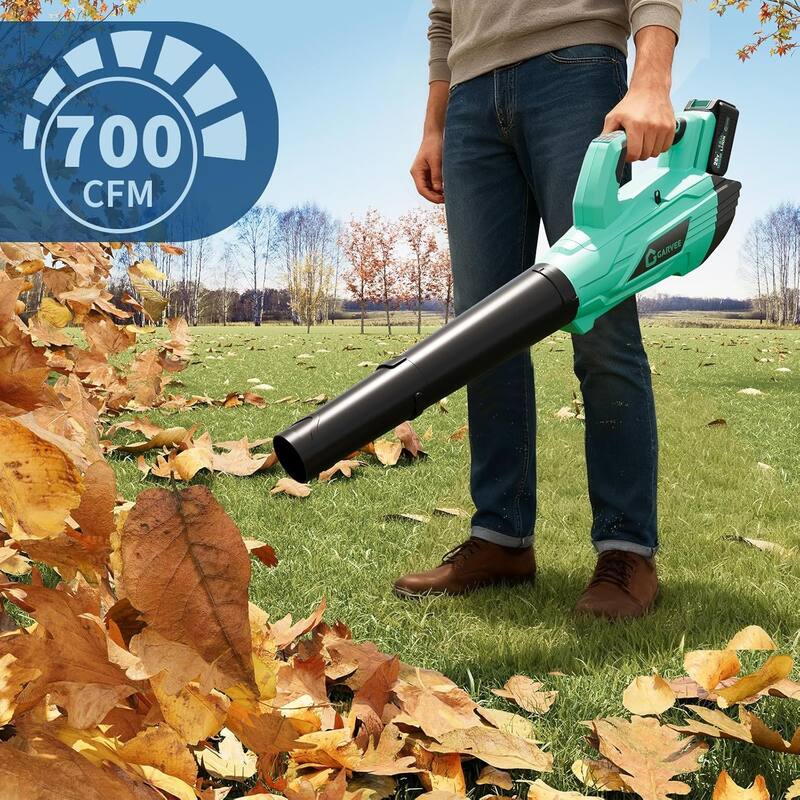 Leaf Blower Cordless Brushless, 490CFM & 2 Speed Modes