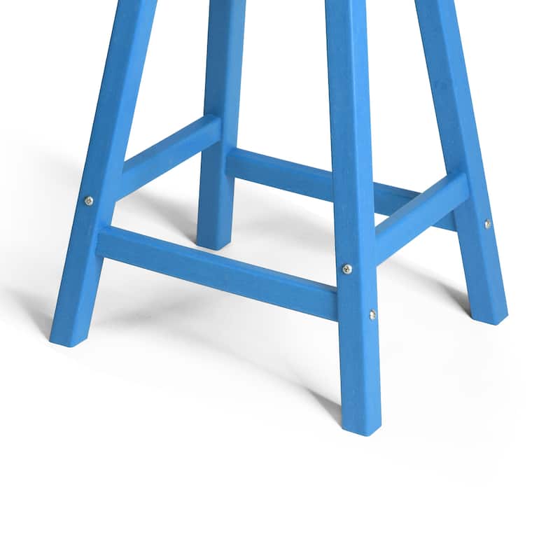 Laguna Hdpe All Weather Outdoor Patio 24" Saddle Seat Counter Stool