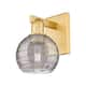 Option Satin Gold / Light Smoke Deco Swirl
