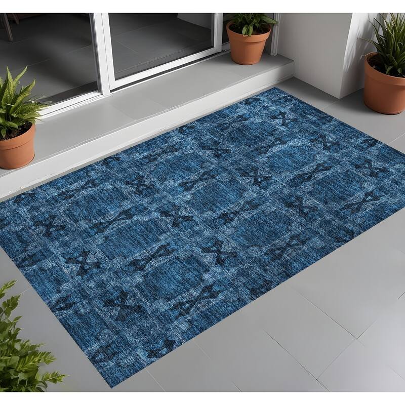 Almix Lush Floral Weather Resistant Versatile Elegance Outdoor Rug - 2' x 3' - Multi