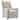 vidaXL Recliner Cream Fabric - 29.1" x 38.9" x 40.1"