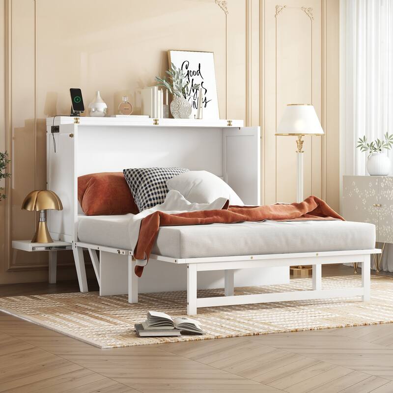 Solid Pine Murphy Cabinet Bed