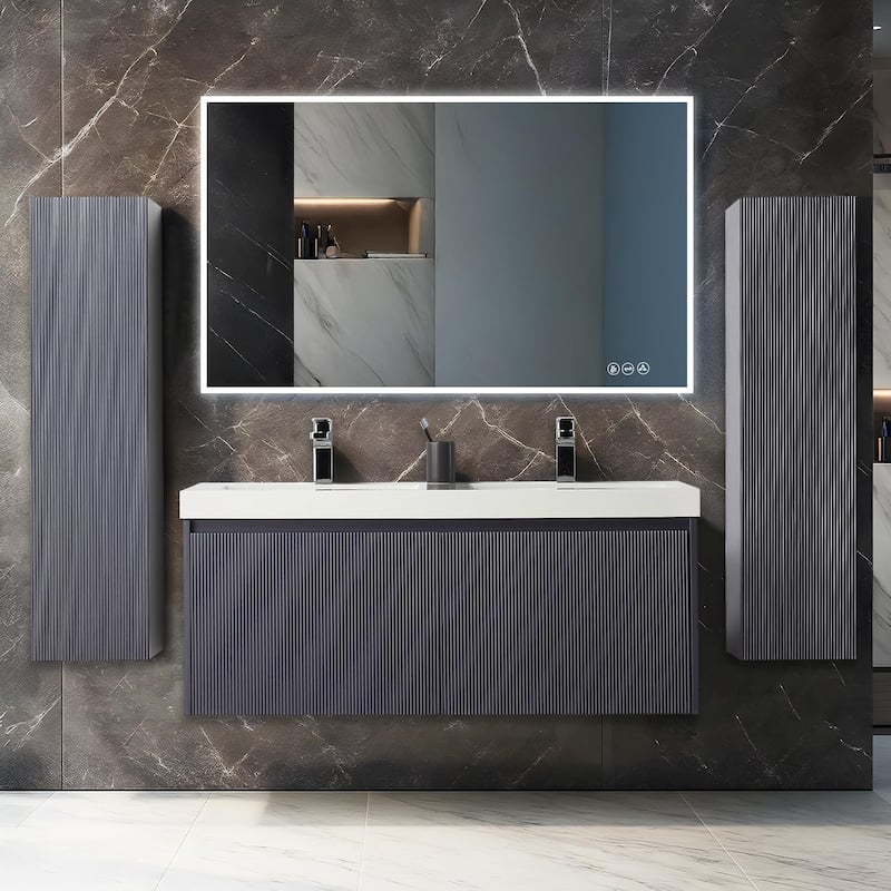Blossom Positano 48" Floating Vanity with Sink & 2 Side Cabinets