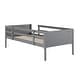 preview thumbnail 40 of 68, Convertible Solid Wood Bunk Bed Frame for Kids with Ladder, No Box Spring Needed