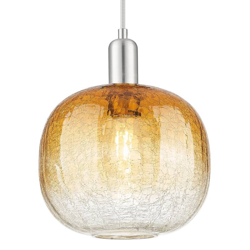 Innovations Lighting 716-1P-G481-10AM Brookhaven Sphere 10" Wide Cord - Brushed Satin Nickel