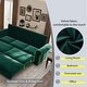 preview thumbnail 6 of 7, Chesterfield Sofa,93.7" King Pull Out Sofa Bed,3-in-1 Velvet Convertible Sleeper Sofa with Nailhead Trim & Rolled Arm