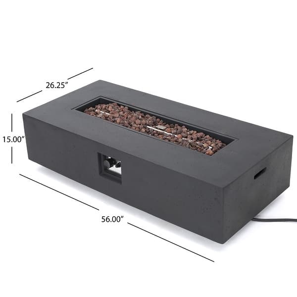 dimension image slide 2 of 6, Cape Coral Aluminum 7-piece Sofa Chat Set with Fire Pit by Christopher Knight Home