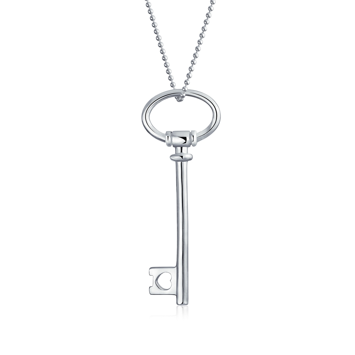 Sterling Silver Key Pendant 
