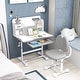 preview thumbnail 19 of 28, Costway Kid’s Study Desk & Chair Set with Tilt Desktop, Pen Holder & - See Details