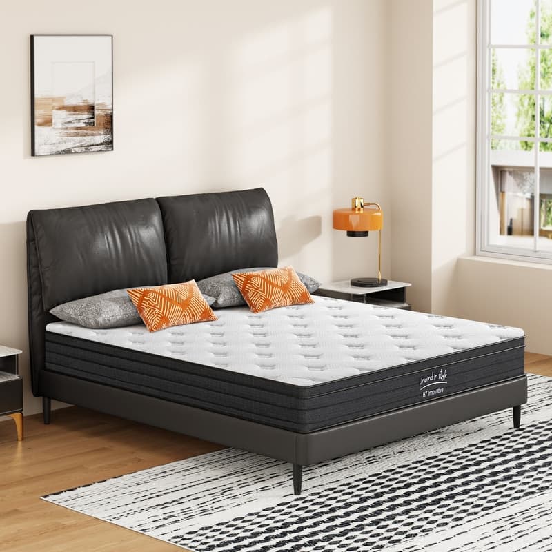 Spruce & Spring 10 in Cooling Memory Foam Hybrid Medium Firm mattress Motion Isolation