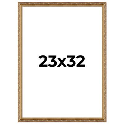23x32 Frame Red Solid Wood Picture Frame Width 1.75 Inches | Interior Frame Depth 1 13/16 Inches